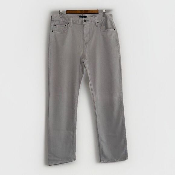 Five Four Gray Jeans Fenton Relaxed  Straight Mens 33x32 Casual Stretch Denim - Picture 1 of 16
